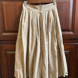 Chic Beige A-Line Skirt